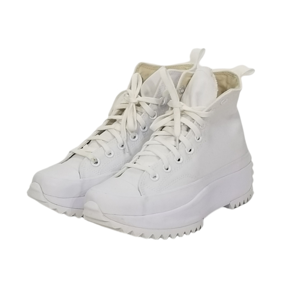 Converse Run Star Hike Chunky Platform Sneakers In Triple White Womens Size 8 - Picture 8 of 9